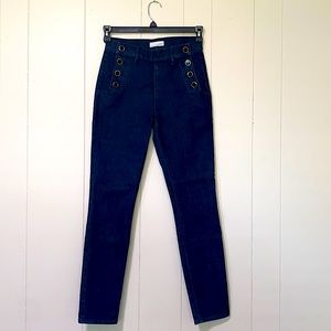 Loft double breasted pants. Lightly worn only twice. Dark blue. Super stylish